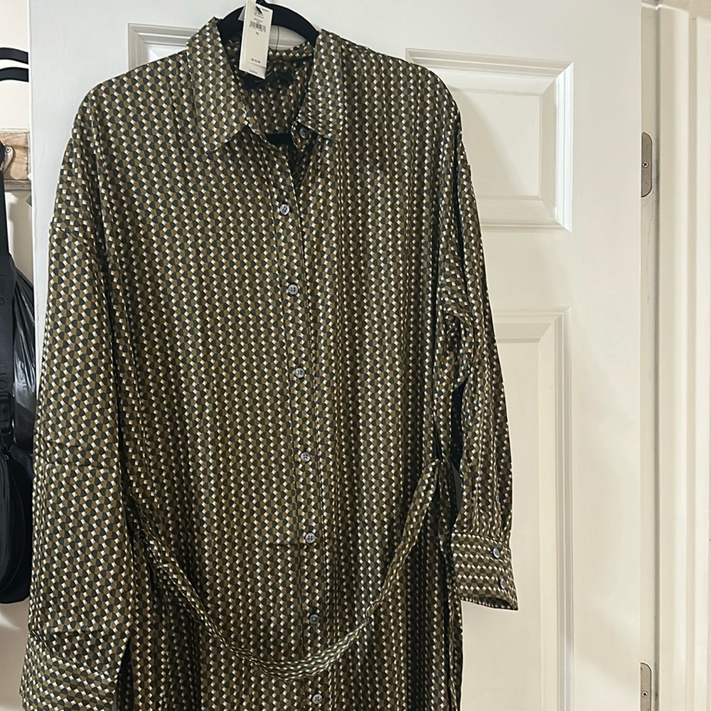 Banana Republic Shirt Maxi Dress